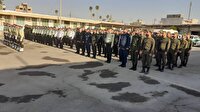 برپایی صبحگاه مشترک نیروهای نظامی و انتظامی در دهدشت
