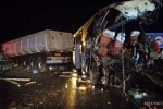حادثه دلخراش تصادف اتوبوس دهدشت-تهران در محور کاشان+تصاویر و فیلم