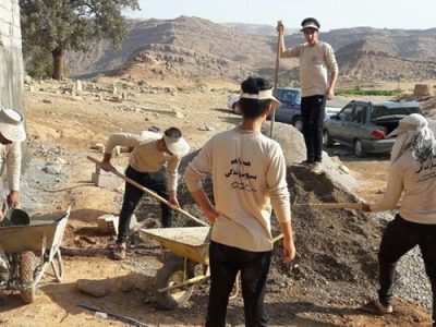 برگزاری اردوی جهادی توسط دانشجویان جهادگر بسیجی در دیشموک