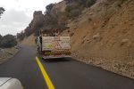 خط کشی ۸۰ کیلومتر جاده در کهگیلویه و بویراحمد