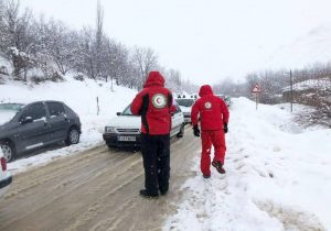 امدادرسانی هلال احمر به ۶۲۴ نفر گرفتار در برف و کولاک شب گذشته کهگیلویه و بویراحمد طی انجام ۱۵۶ عملیات امداد و نجات
