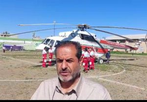 کمک رسانی هوایی به روستاهای بخش دیشموک
