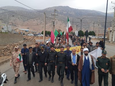 امام جمعه دیشموک: تفکر بسیج زمینه ساز نابودی فتنه گران بود/ بسیج خار چشم دشمنان اسلام است+تصاویر