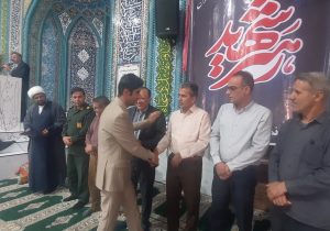 تقدیر بسیج دیشموک از خبرنگار «خبر دیشموک» و نماینده صدا و سیما