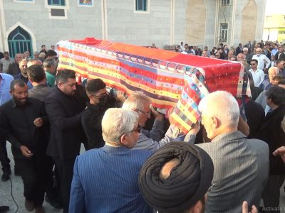 پدر شهید دانشجو اللهکرم دمساز به فرزند شهیدش پیوست